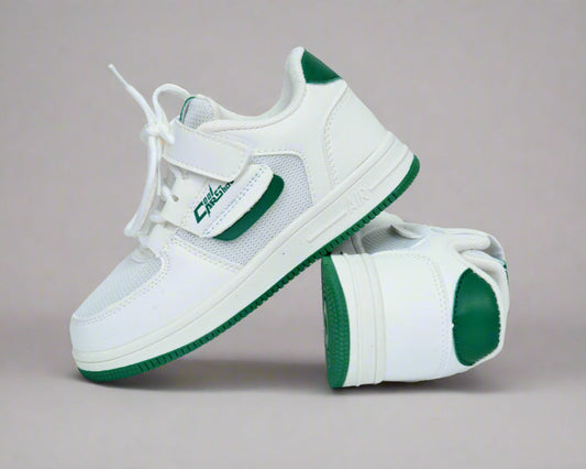Green Pop Sport Shoes – Unisex White & Green Velcro Sport Shoes