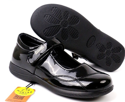 Smart Shine – Girls’ Black School Shoe